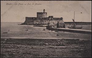 Rhodes. Le phare au Fort St. Nicolas