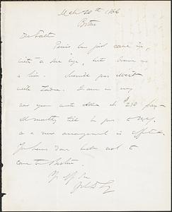 Letter from John D. Long to Zadoc Long, March 20, 1866