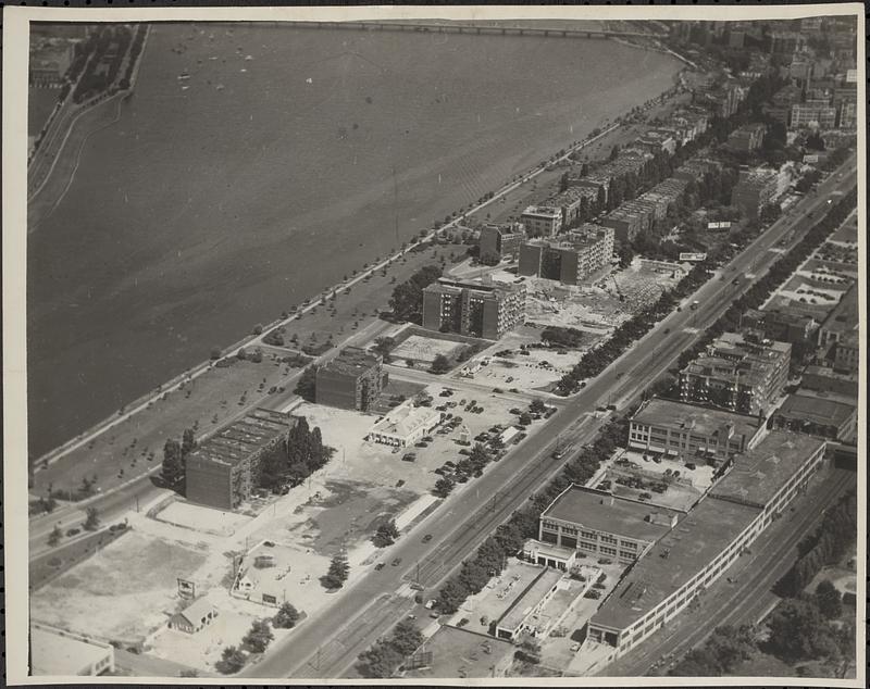 Site of Boston University on Commonwealth Ave.