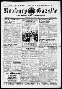 Roxbury Gazette and South End Advertiser, January 25, 1952