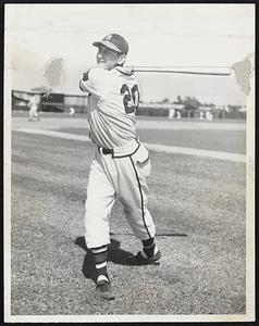 Jim Russell, switch-hitting center fielder, who was acquired from Pittsburgh during the winter in a trade for Johnny Hopp.