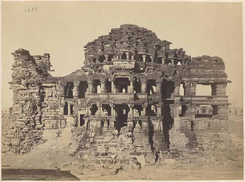 North façade of the large Sasbahu Temple, Gwalior - Digital Commonwealth