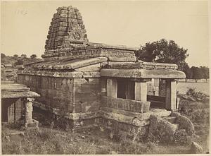 Brah. temple on hill close to Brah. cave, Aihole