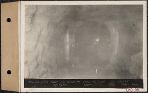 Contract No. 14, East Portion, Wachusett-Coldbrook Tunnel, West Boylston, Holden, Rutland, transition section Shaft 1, looking east, Sta. 26+24, West Boylston, Mass., Jun. 15, 1930