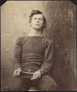 Washington Navy Yard, D.C. [April 1865]. Lewis Payne in sweater, seated and manacled