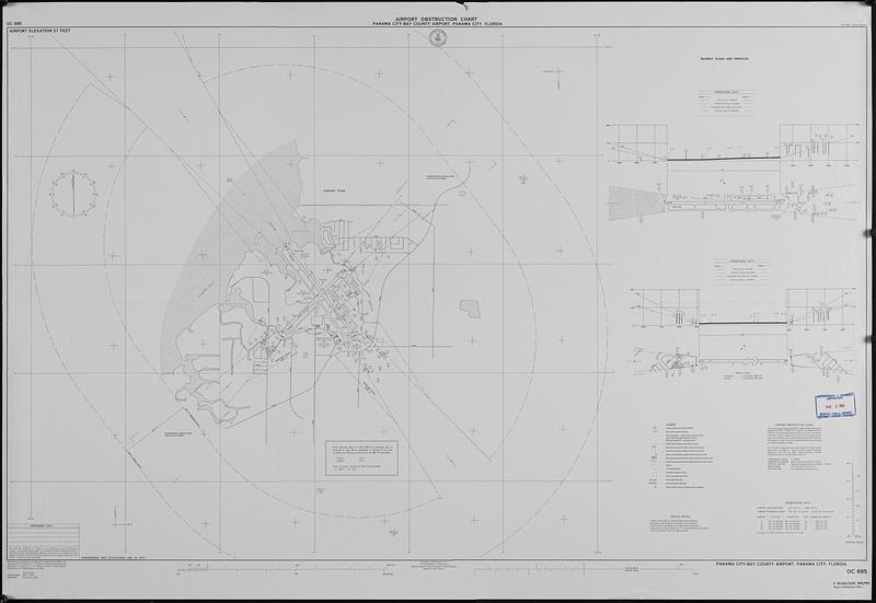 Airport obstruction chart, OC 695, Panama City-Bay County Airport, Panama City, Florida
