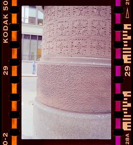 Column, Auchmuty Building, 120 Kingston Street, Chinatown, Boston