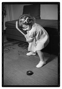 Hockey player's children