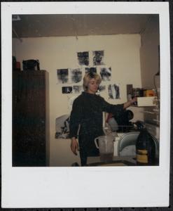 Susan Richards at the sink