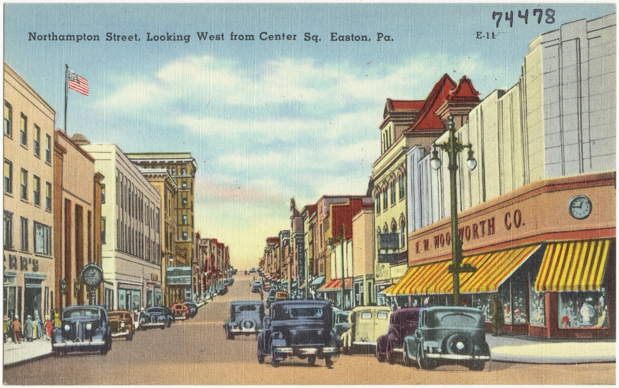 Northampton Street, East from Center Square, Easton, Pa.