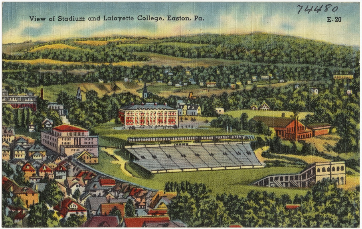View of stadium and Lafayette College, Easton, Pa.