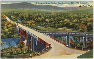 Allegheny River Viaduct Junction Route 346 & 446 Eldred, Pa.