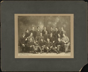 Group of male Bridgewater State Normal School students
