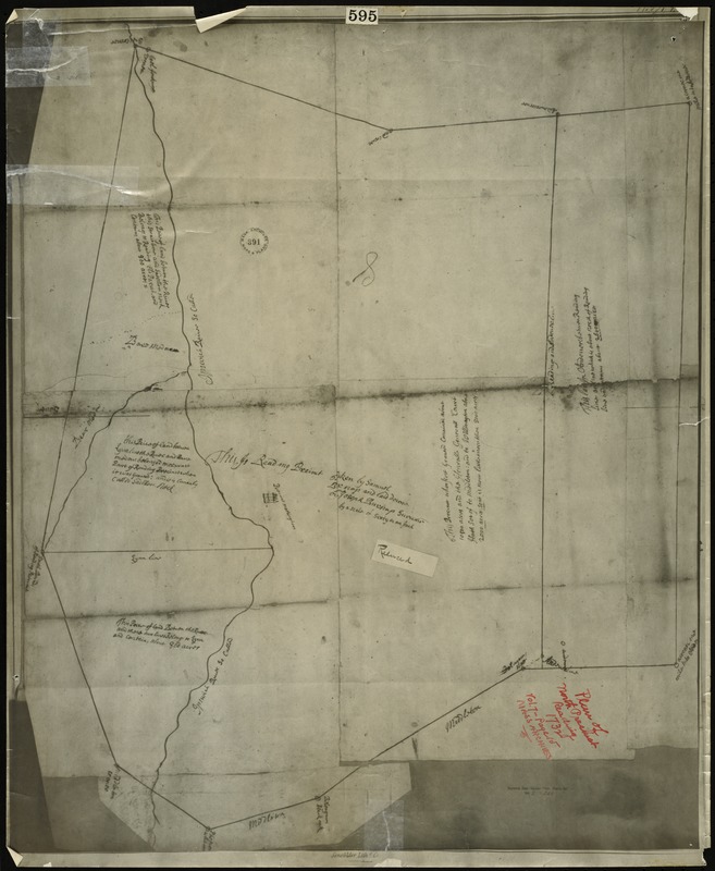 Plan of north precinct, Reading, 1732