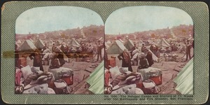 The refugee camps and shelters at Ft. Mason after the earthquake and fire disaster, San Francisco