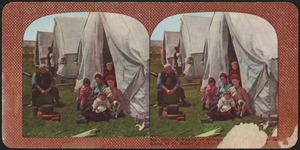 A family of refugee[illegible] in camp at Ft. Mason after the S[illegible] r