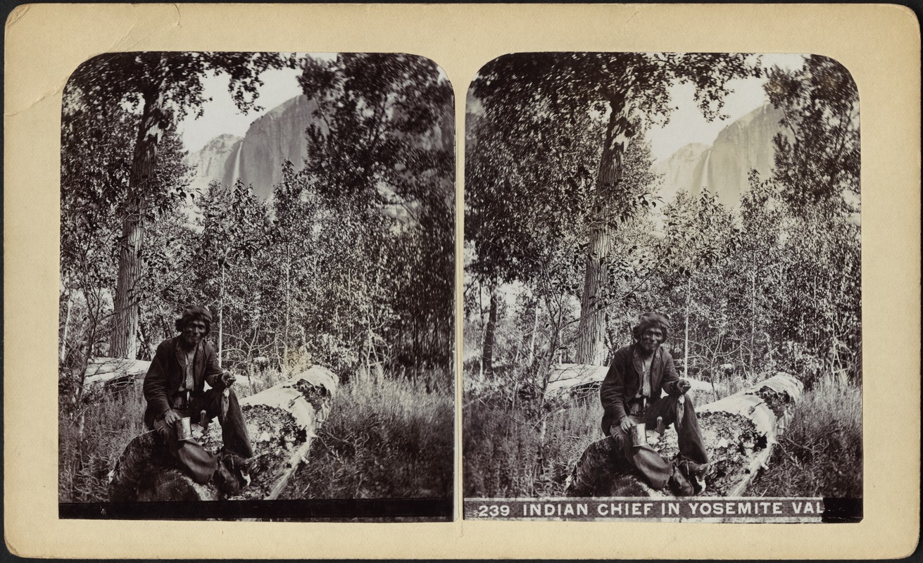 Indian chief in Yosemite Val[ley]