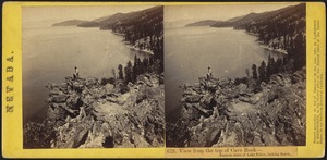 View from the top of Cave Rock - eastern shore of Lake Tahoe, looking north