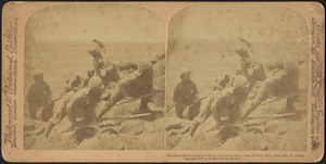 The Gloucesters charging a kopje and facing death, near Norvals Pont (Feb. 3rd), S. Africa