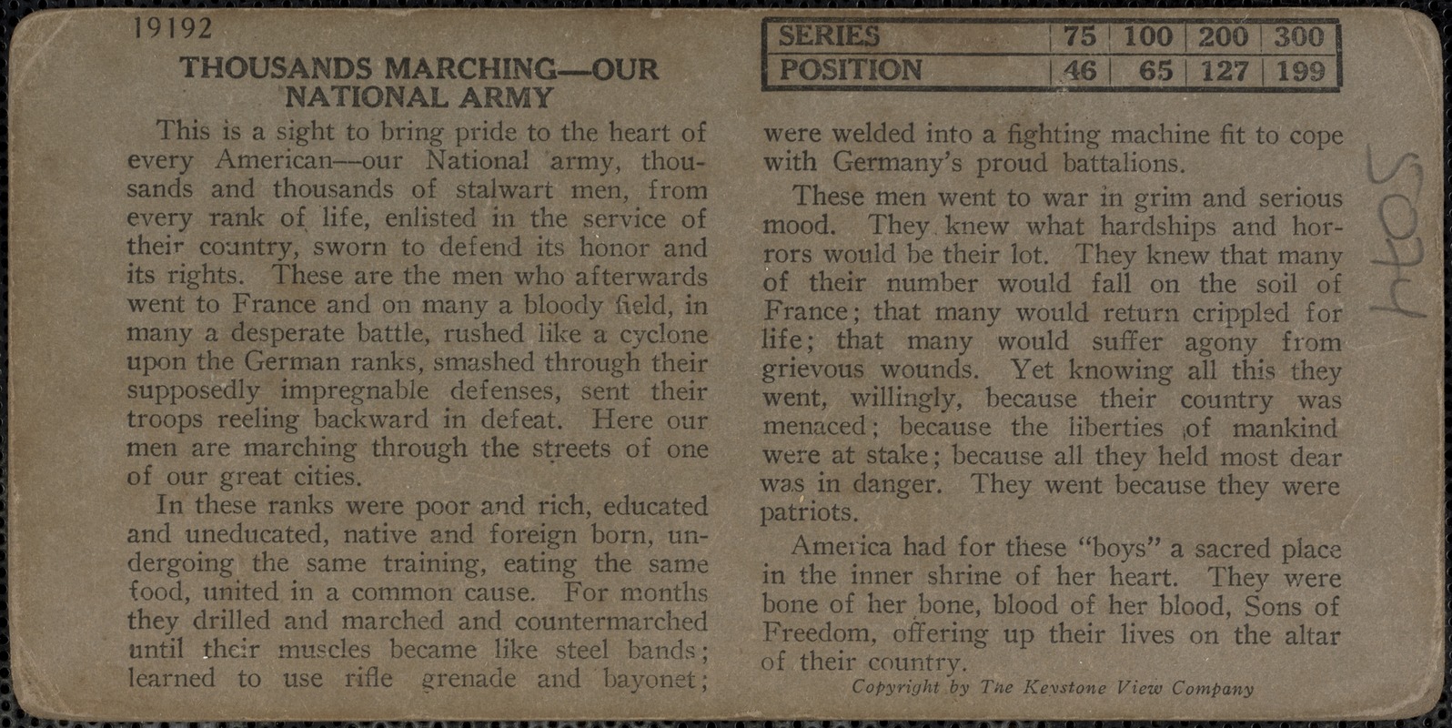 Thousands marching - our national army