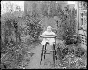 Infant in a high chair