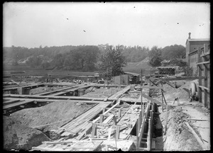 Construction site at Germania Mills