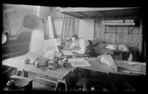 John B. McCormick in his workshop