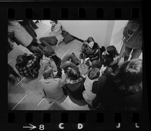 Sympathizers stage sit-in at Brandeis University administration building