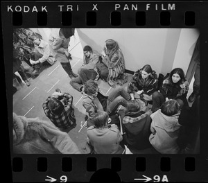 Sympathizers stage sit-in at Brandeis University administration building