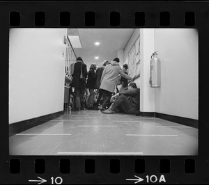 Sympathizers stage sit-in at Brandeis University administration building