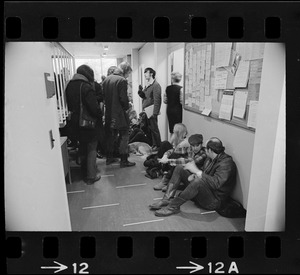 Sympathizers stage sit-in at Brandeis University administration building