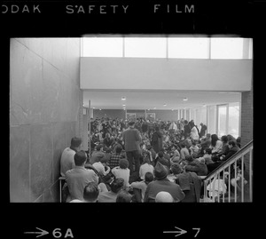 Sympathizers stage sit-in at Brandeis University administration building