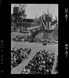 Christening ceremony for the USS Mount Vernon