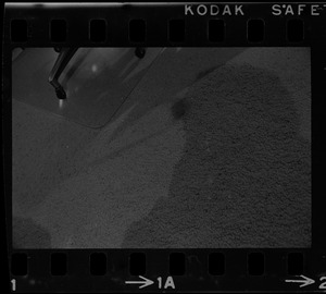 View of shadow cast on a carpet