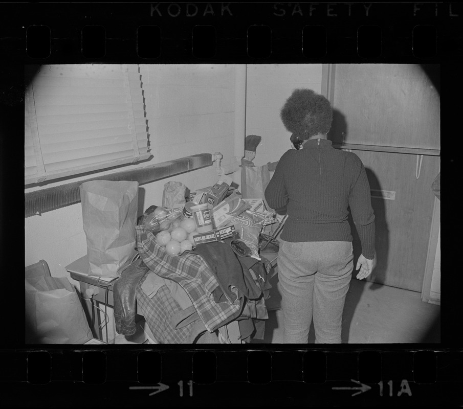 Black students at Brandeis University occupy Ford Hall during protest