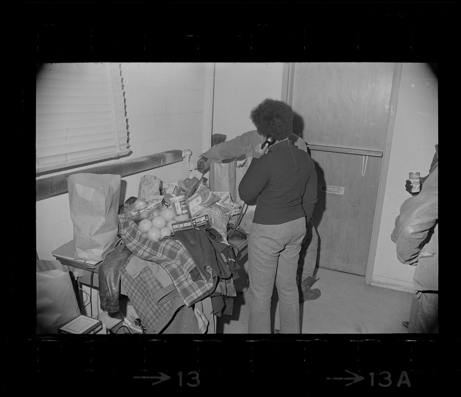 Black students at Brandeis University occupy Ford Hall during protest