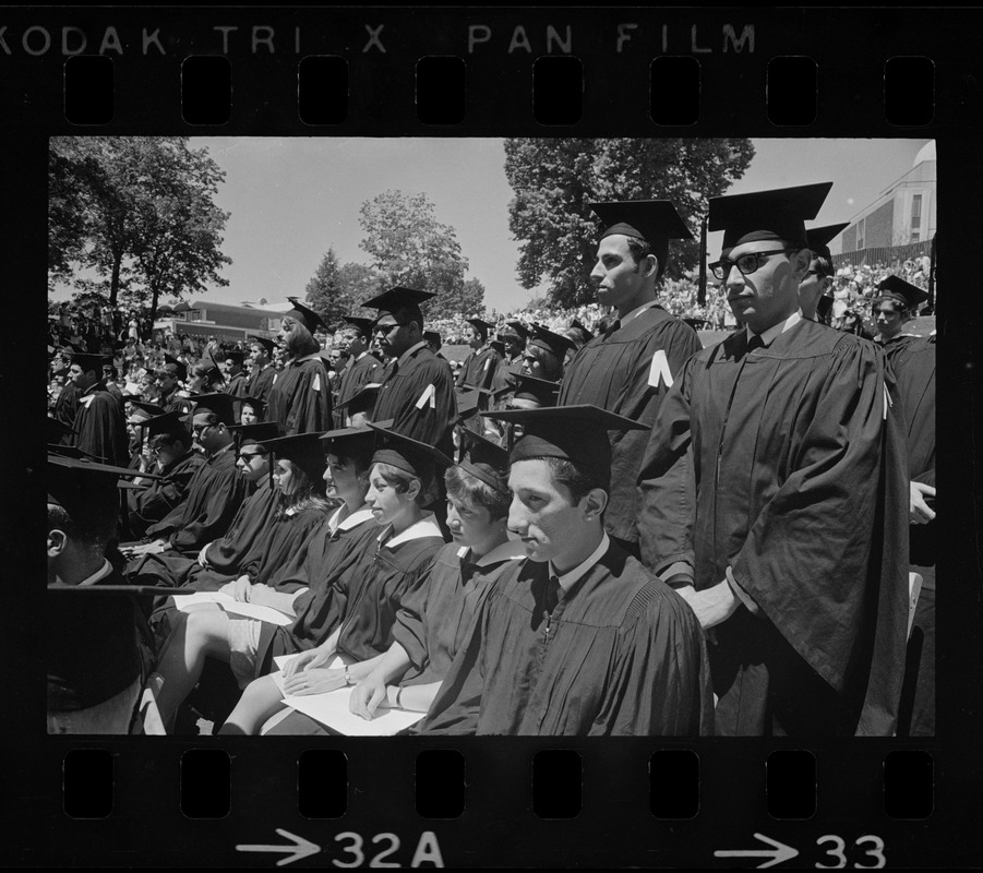 Brandeis University Seniors Seen In Silent Protest During Commencement   Image Access 800 