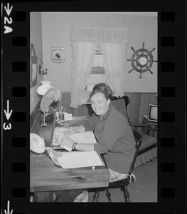 Mrs. Maureen Dunn, Vietnam POW wife at her home in Randolph