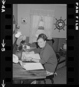 Mrs. Maureen Dunn, Vietnam POW wife at her home in Randolph