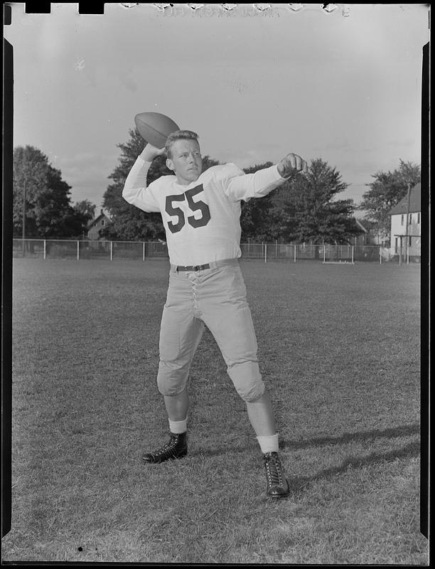 Throwing a football