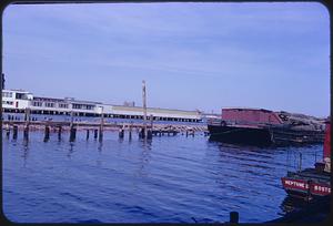 Pier with jetty and ships, Boston
