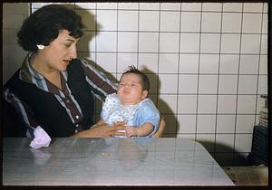 Dorothea "Dot" Macero with baby