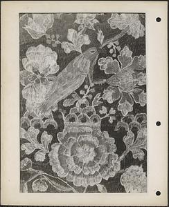 Framed crewel embroidered panel (18th century)