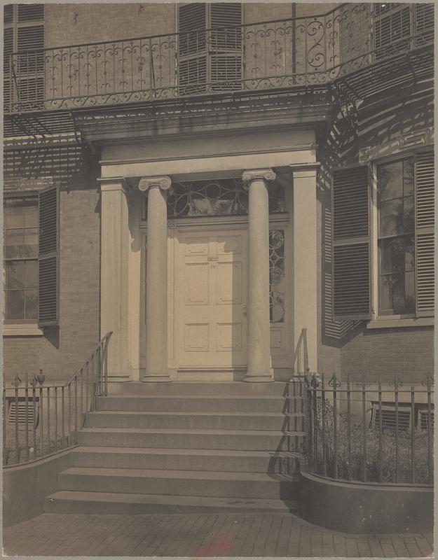 Boston, Women's City Club (Appleton house, now Sayman house), exterior, doorway
