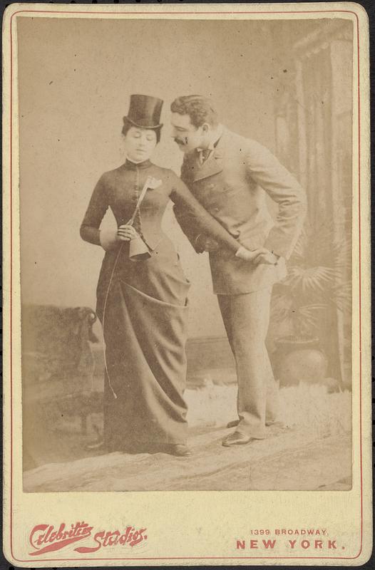 Unidentified woman and man