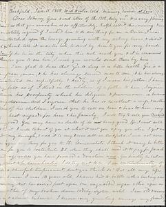 Letter from Zadoc Long to John D. Long, January 15, 1868