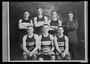 Natick basketball team, champions, Central Mass. Division, 1923-24