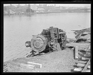 Train wreck near Dover St. Bridge