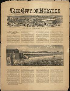 The city of Holyoke, its water power and its industries
