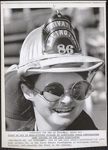 The lady firefighter